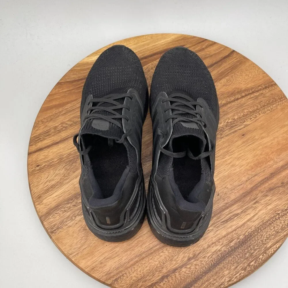 adidas Ultraboost 20 Shoes Mens Size 10.5 Triple Black Running Comfort Walking
